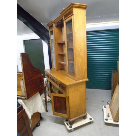 antique edwardian golden oak welsh dresser ca 1900 Jh