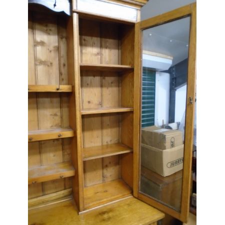 antique edwardian golden oak welsh dresser ca 1900 Jh