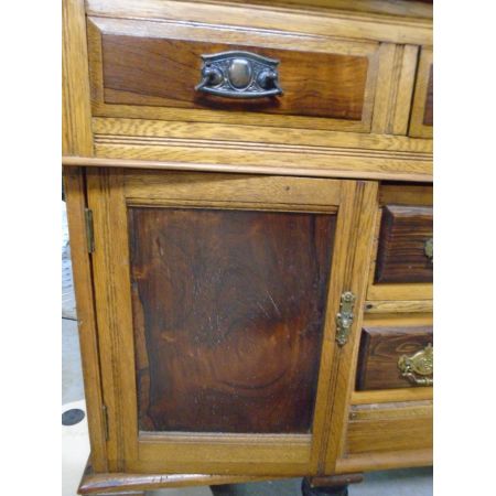 antique edwardian golden oak welsh dresser ca 1900 Jh
