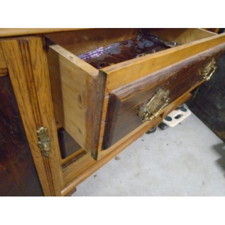 antique edwardian golden oak welsh dresser ca 1900 Jh