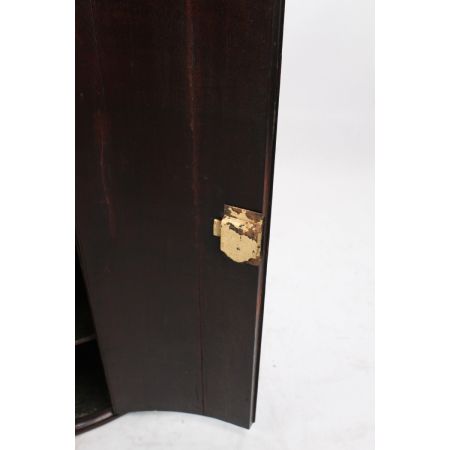 georgian mahogany bow front corner cupboard ca. 1800 Jh.