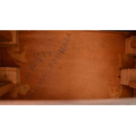 apprentice piece mahogany ca. 1900 Jh.