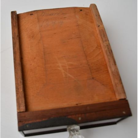 apprentice piece mahogany ca. 1900 Jh.