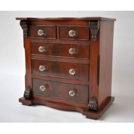 apprentice piece mahogany ca. 1900 Jh.