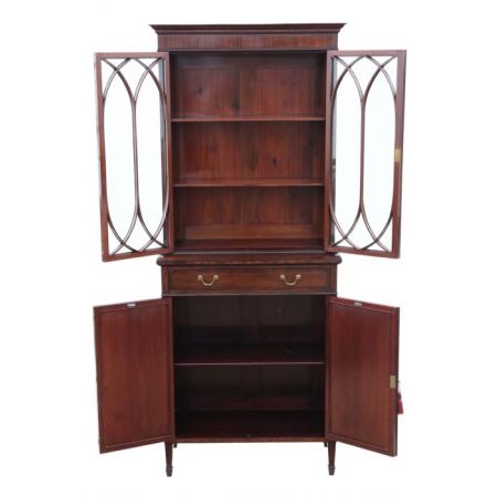 georgian  bookcase on cupboard ca. 19 Jh.