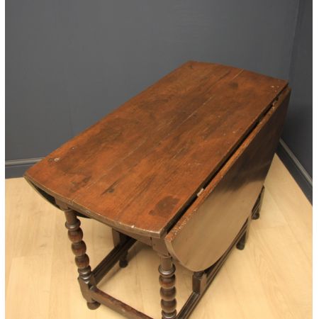 Georgianischer Landhaustisch/gateleg table, in Eiche, original antik, georgianisch