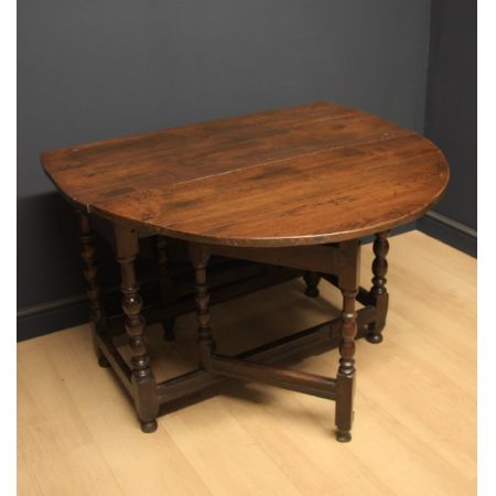 Georgianischer Landhaustisch/gateleg table, in Eiche, original antik, georgianisch