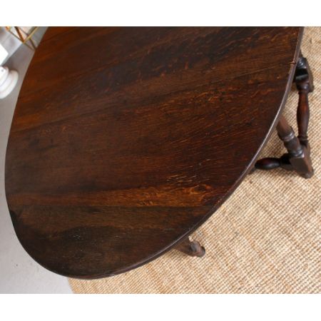 Antiker George II Dropleaf Gateleg Esstisch