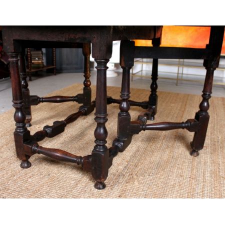 Antiker George II Dropleaf Gateleg Esstisch