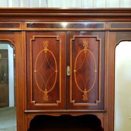 Antiker edwardianischer Kleiderschrank angefertigt ca. um 1900