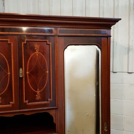 Antiker edwardianischer Kleiderschrank angefertigt ca. um 1900