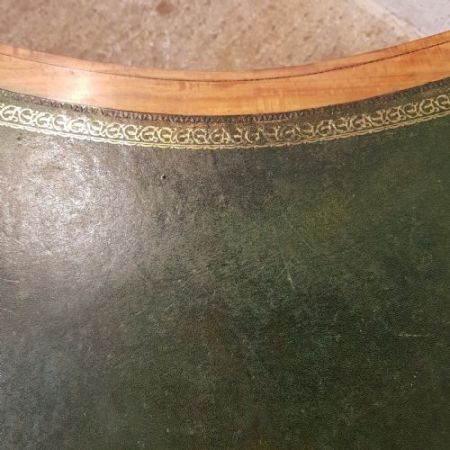 Antiker sheraton revival Desk aus Satinholz des späten 19. Jahrhunderts