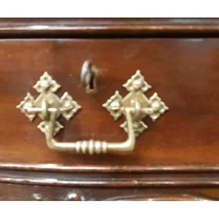 Antiker spätviktorianischer Kneehole Desk