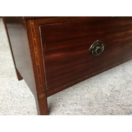 Edwardianischer Kleiderschrank aus Mahagoniholz mit eingebautem Spiegel