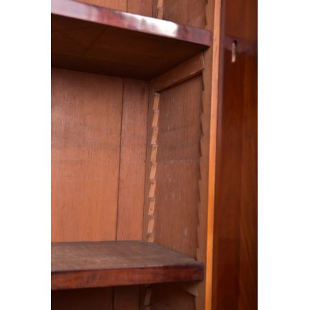 Original viktorianisches Mahagoni Breakfront Bookcase, ca. 1860