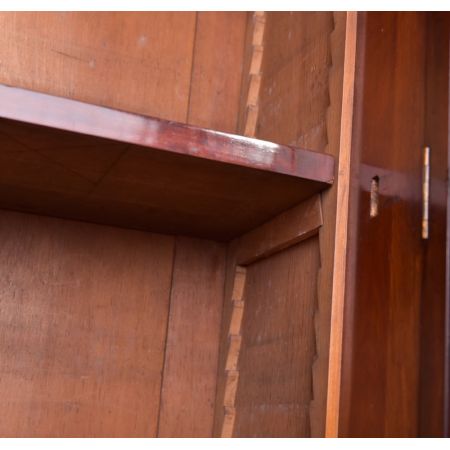 Original viktorianisches Mahagoni Breakfront Bookcase, ca. 1860