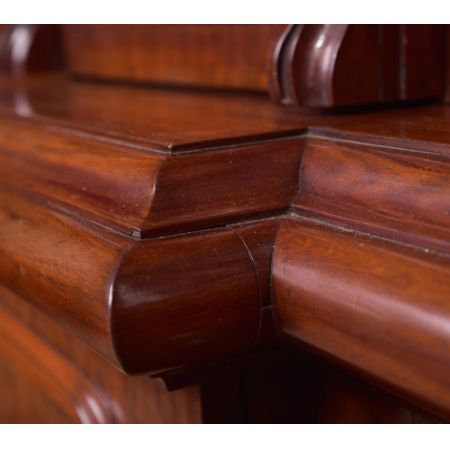 Original viktorianisches Mahagoni Breakfront Bookcase, ca. 1860