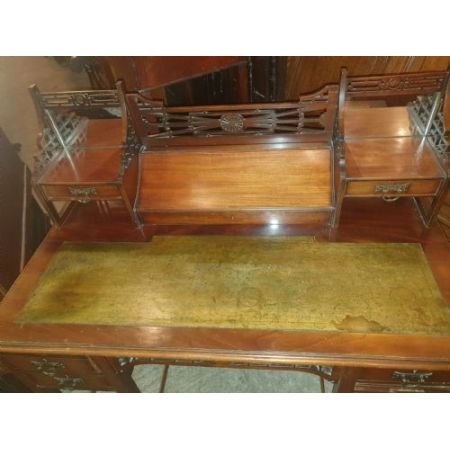 Spätviktorianischer Ladys Desk aus Mahagoni, ca. 1880