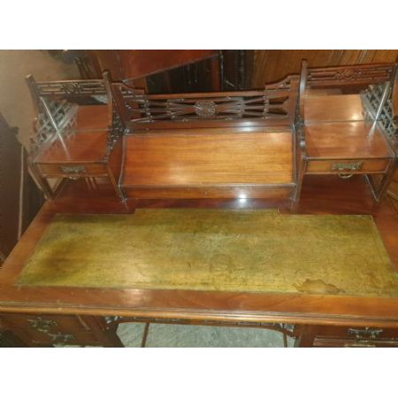 Spätviktorianischer Ladys Desk aus Mahagoni, ca. 1880