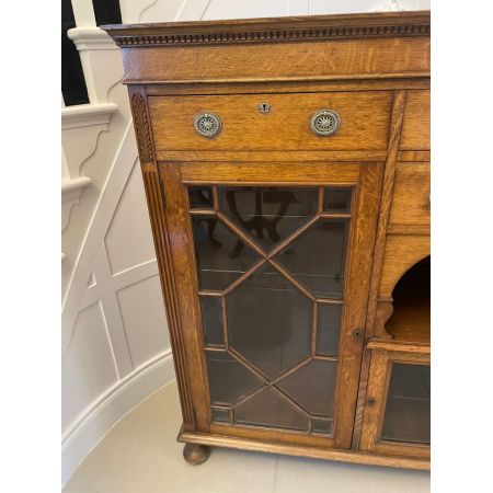 Antike Vitrine aus Eichenholz