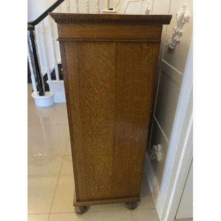 Antike Vitrine aus Eichenholz