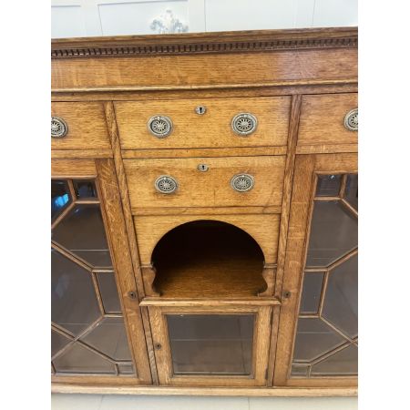 Antike Vitrine aus Eichenholz