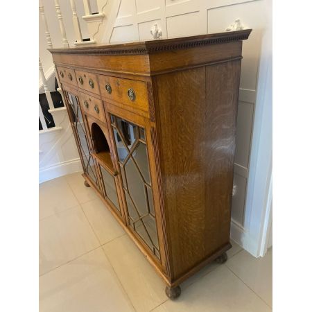 Antike Vitrine aus Eichenholz