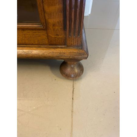 Antike Vitrine aus Eichenholz