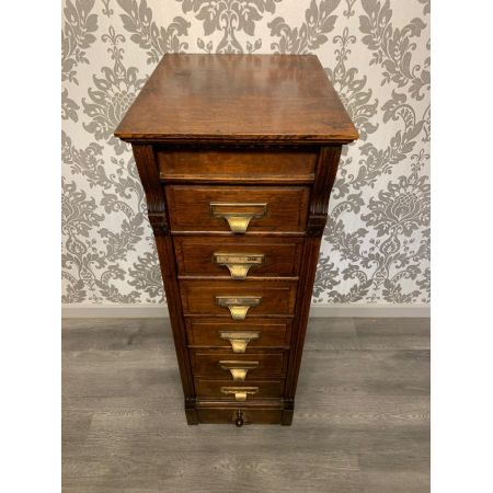 Antiker Edwardianischer Aktenschrank