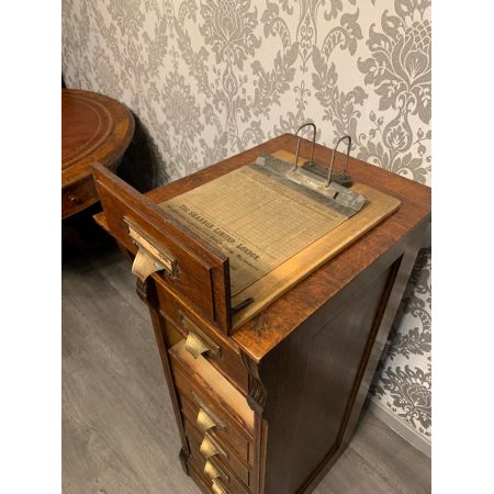 Antiker Edwardianischer Aktenschrank