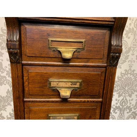 Antiker Edwardianischer Aktenschrank