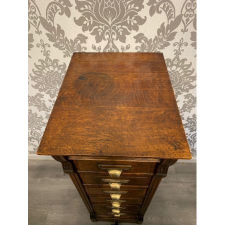 Antiker Edwardianischer Aktenschrank