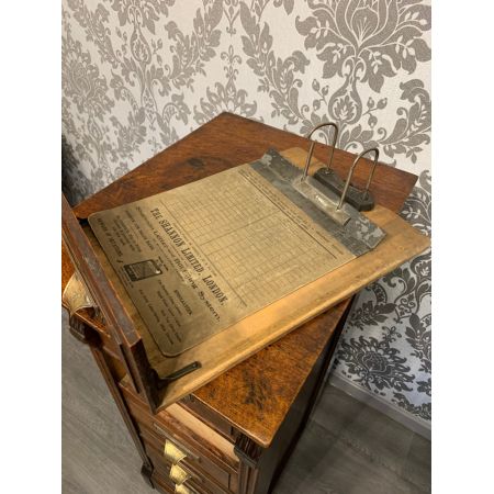 Antiker Edwardianischer Aktenschrank