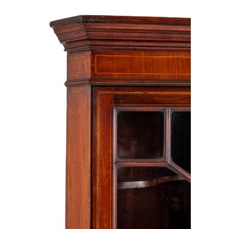 Mahagoni Sheraton Eckschrank