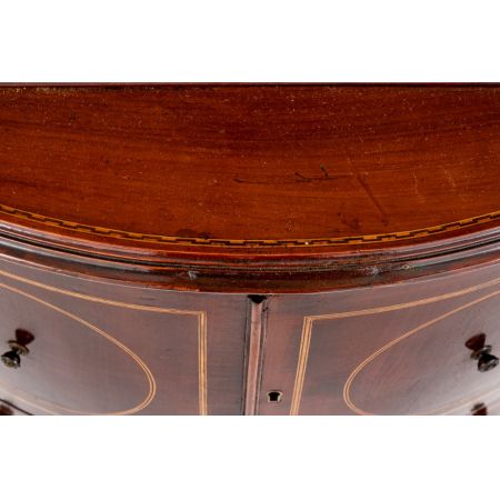 Mahagoni Sheraton Eckschrank