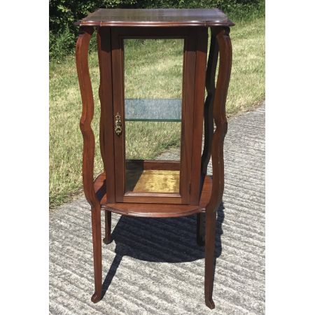 Antiker Arts & Crafts Vitrinen Schmuckschrank