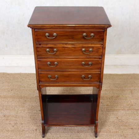 Original antiker Musikschrank aus massivem Mahagoniholz