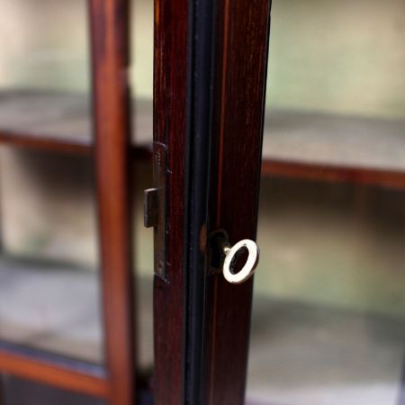 Edwardianischer Bücherschrank aus Mahagoniholz mit Astragal Verglasung