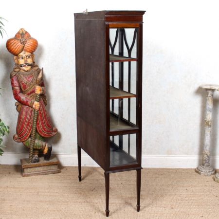 Edwardianischer Bücherschrank aus Mahagoniholz mit Astragal Verglasung