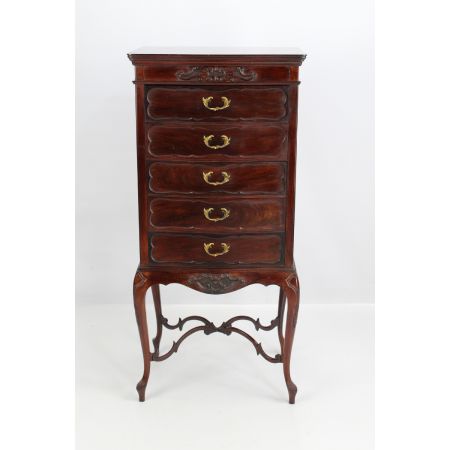 Edwardianischer antiker Musikschrank