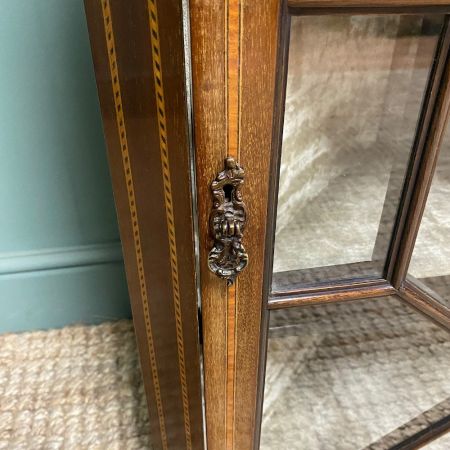 Viktorianische antike Eckvitrine