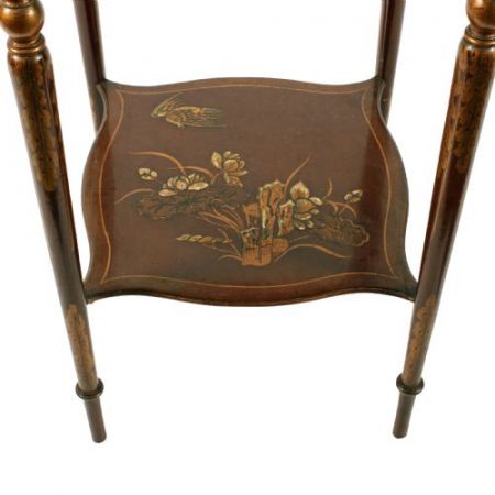 Edwardianischer Chinoiserie Tisch aus Mahagoniholz