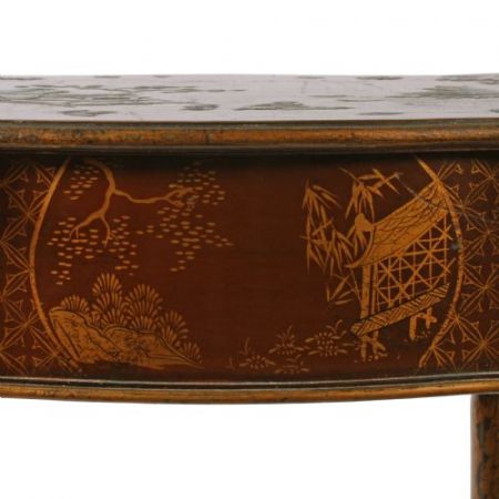Edwardianischer Chinoiserie Tisch aus Mahagoniholz