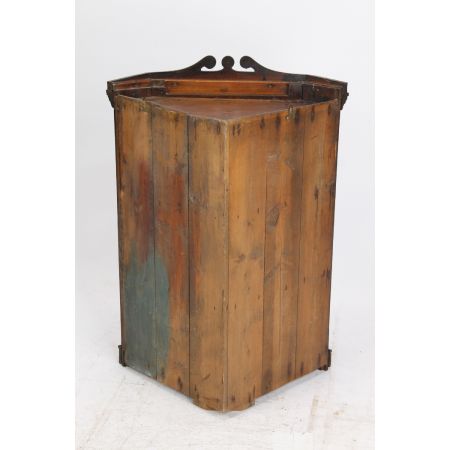 Antiker Hänge-Eckvitrine