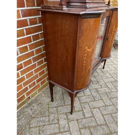 Edwardianische Mahagoni Vitrine