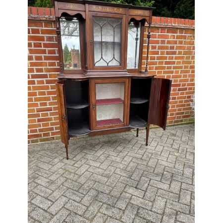 Edwardianische Mahagoni Vitrine