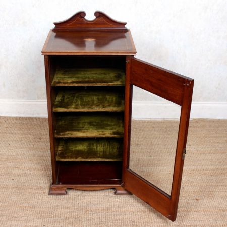 Antiker Musikschrank aus Mahagoni und Palisander