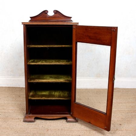 Antiker Musikschrank aus Mahagoni und Palisander