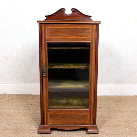 Antiker Musikschrank aus Mahagoni und Palisander