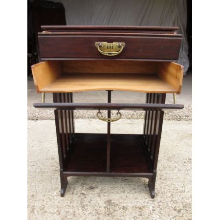 Edwardianischer Musikschrank aus Mahagoniholz